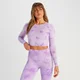 MP Dámský Shape Seamless Crop Top s Dlouhým Rukávem – Fialová Batika
