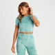MP Dámský Shape Seamless Crop Top s Krátkým Rukávem – Fialovomodrá Batika