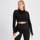 MP Dámský Tempo Rib Seamless Crop 1/4 Zip – Černý