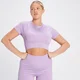 MP Dámský Tempo Rib Seamless Crop Top – Zářivě Fialový