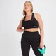 MP Dámská Tempo Rib Seamless Podprsenka – Černá