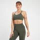 MP Dámská Rest Day Seamless Cross Back Sportovní Podprsenka – Šedozelená