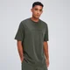 MP Pánské Rest Day Oversized Tričko – Šedozelené