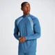 MP Pánský Tempo 1/4 Zip – Indigově Modrý