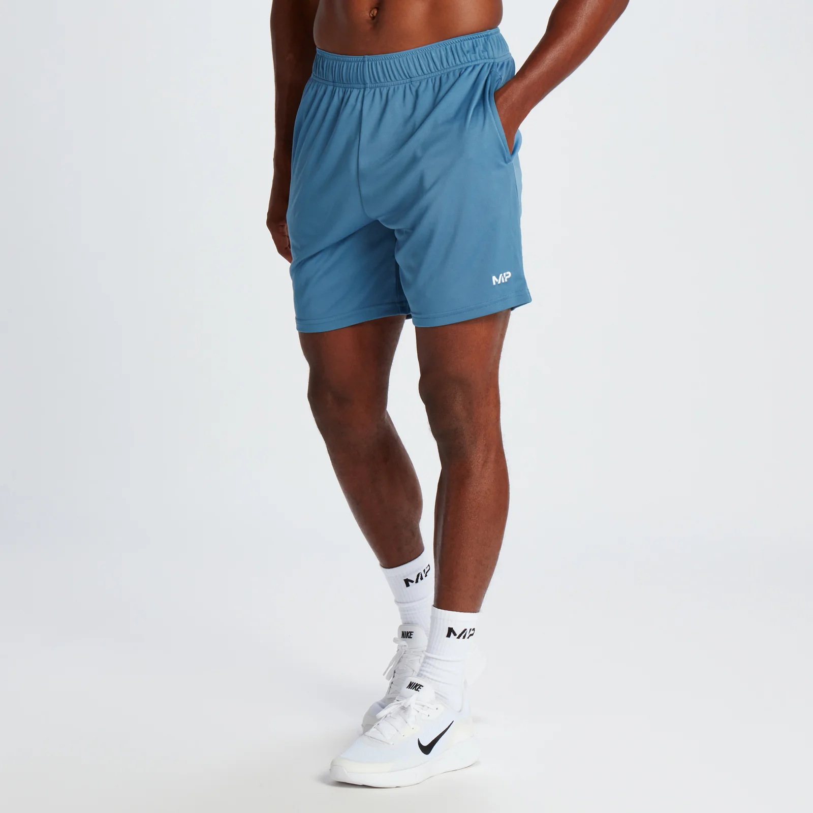 MP Pánské Lightweight Jersey Training Šortky – Grafitově Modré - XS Obrázek 1