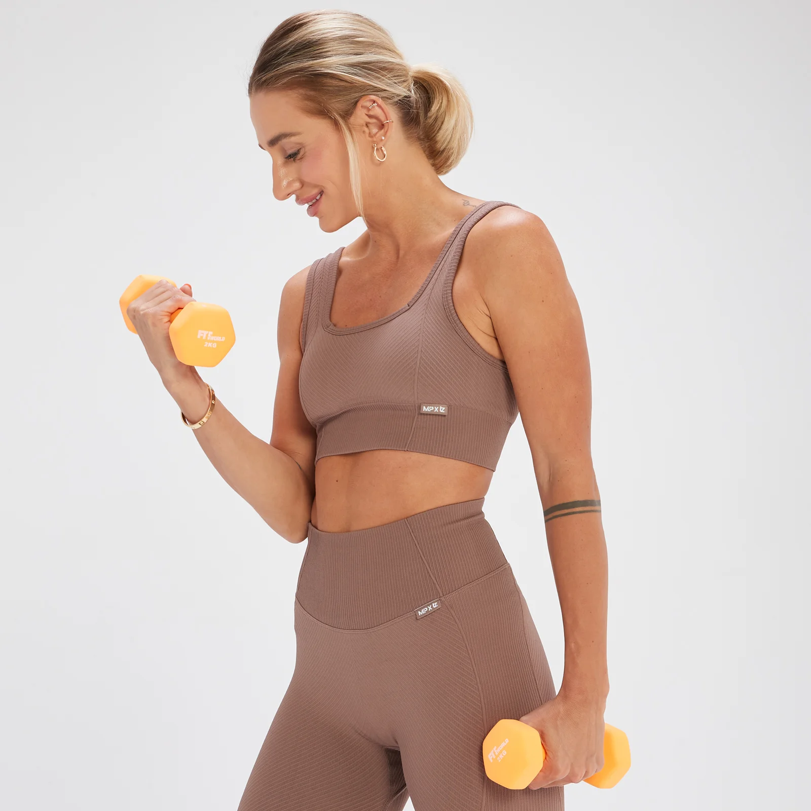 MP x Tatiana Seamless Sportovní Podprsenka – Oříšková - XS Obrázek 1