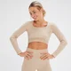 MP x Tatiana Seamless Long Sleeve Crop Top – Krémový