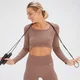 MP x Tatiana Seamless Long Sleeve Crop Top – Oříškový