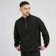 MP Pánský Rest Day 1/4 Zip – Černý