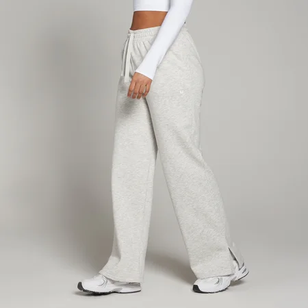 MP Dámské Basics Straight Leg Tepláky – Světle Šedý Melír