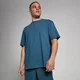 MP Pánské Tempo Oversized Washed Tričko – Seprané Námořnické Modré