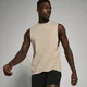 MP Pánské Tempo Washed Drop Armhole Tričko bez Rukávů – Sepraný Kámen