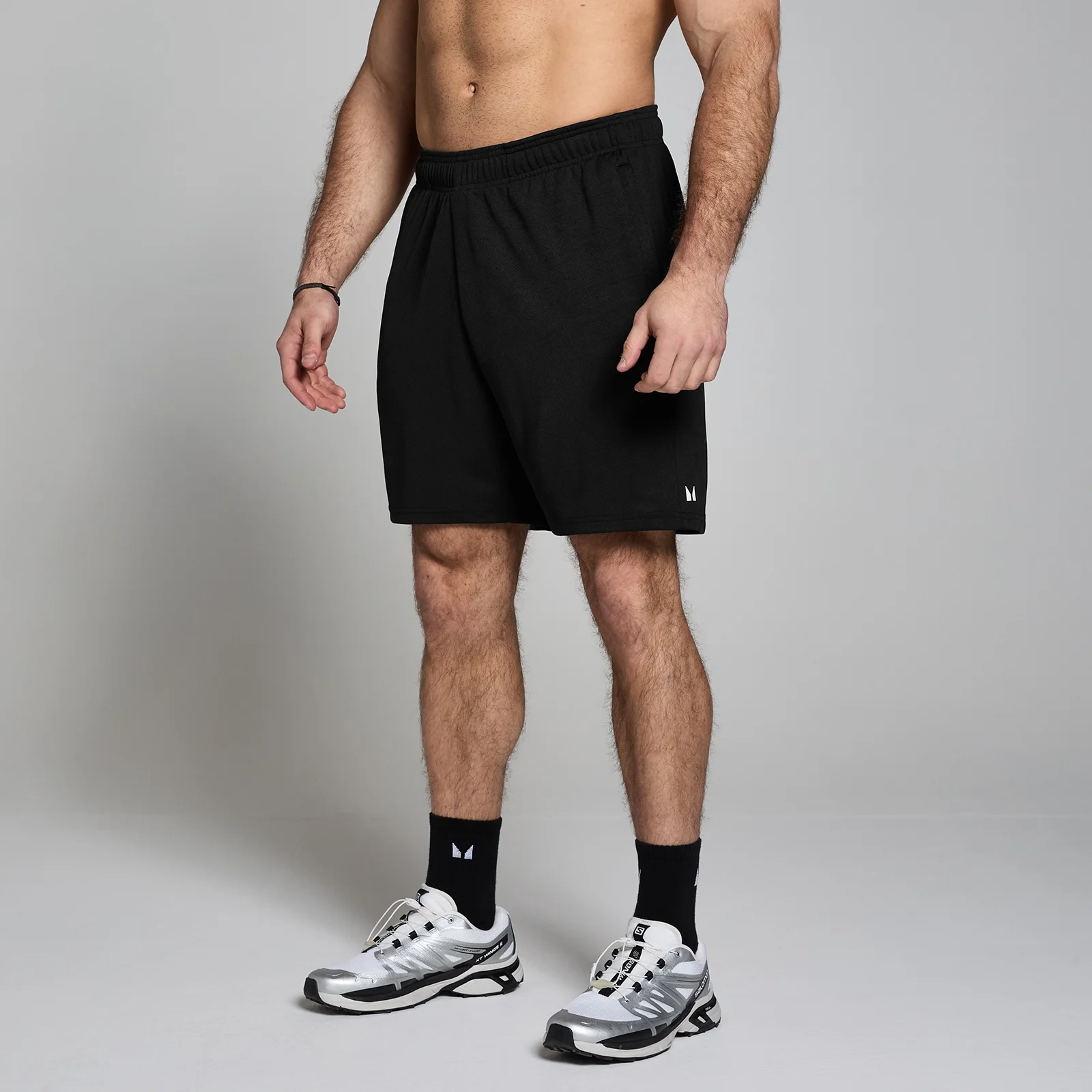MP Pánské Lifestyle Mesh Šortky – Černé - XS Obrázek 1