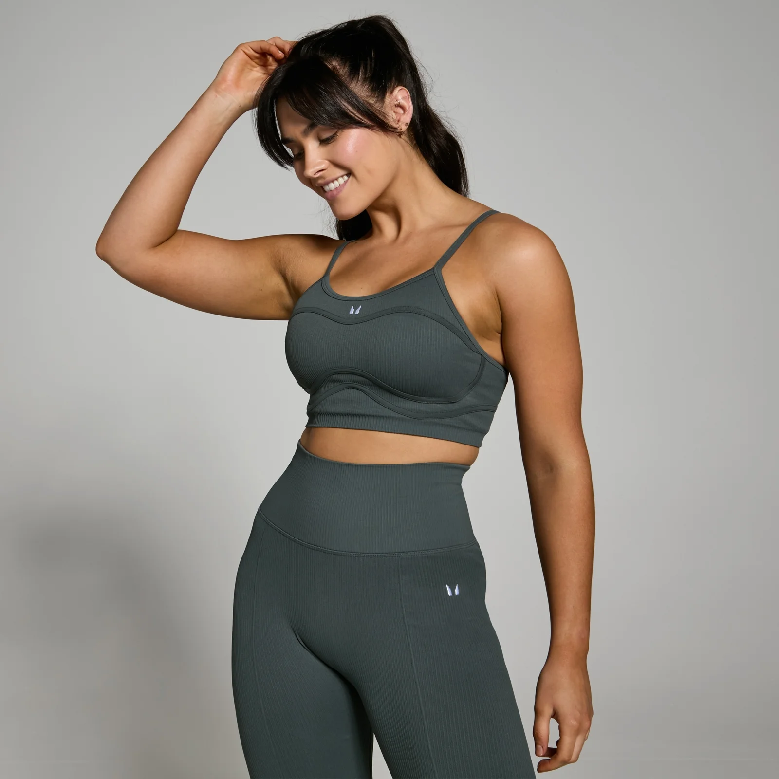 MP Dámská Lifestyle Ribbed Podprsenka – Tmavý Stín - XS Obrázek 1