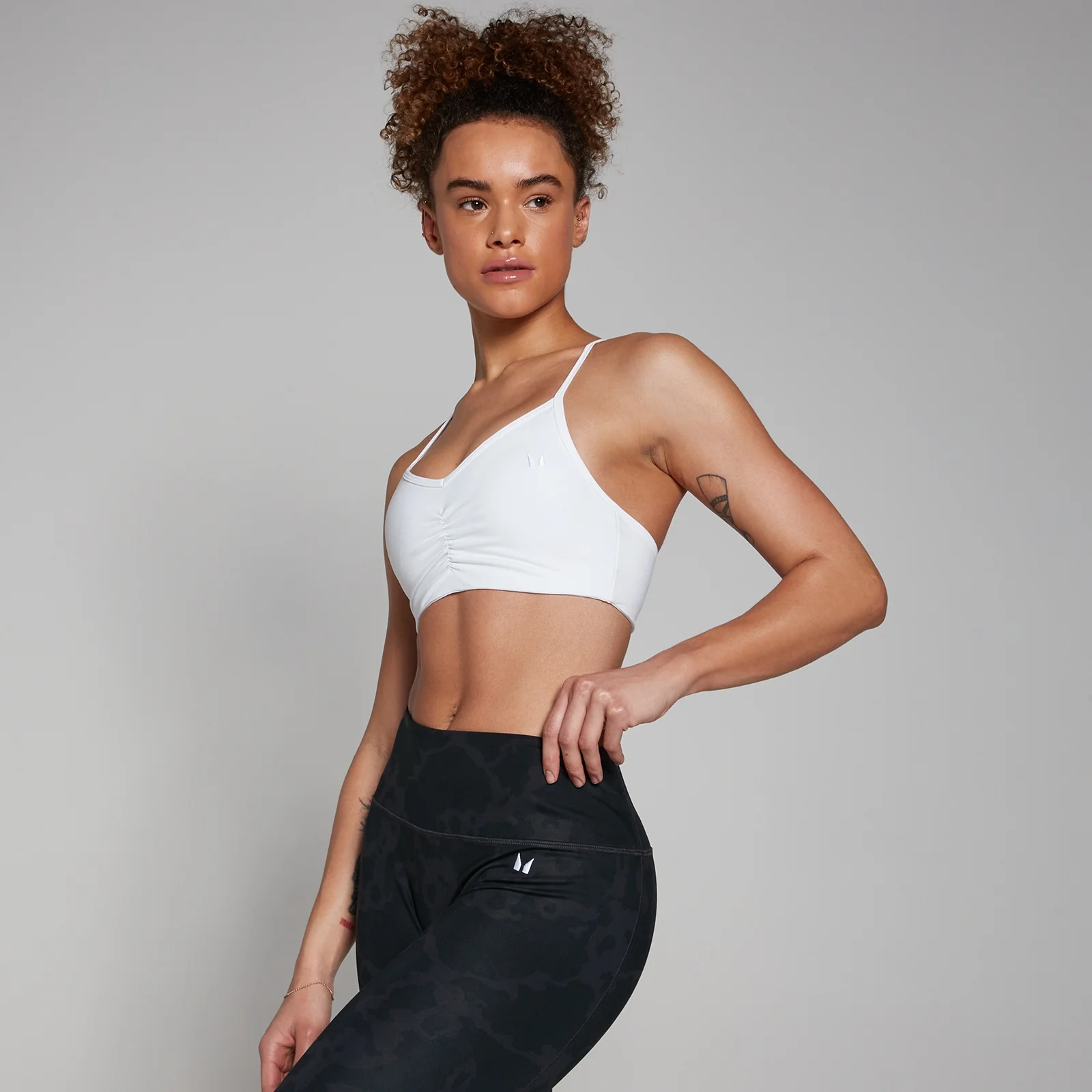 MP Dámská Tempo Abstract Sportovní Podprsenka – Bílá - XS Obrázek 1