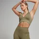 MP Dámská Tempo Seamless Halter Neck Podprsenka – Světle Olivová