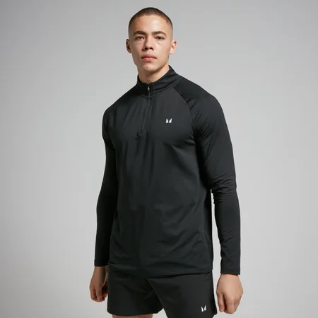 MP Pánský Training 1/4 Zip – Černý