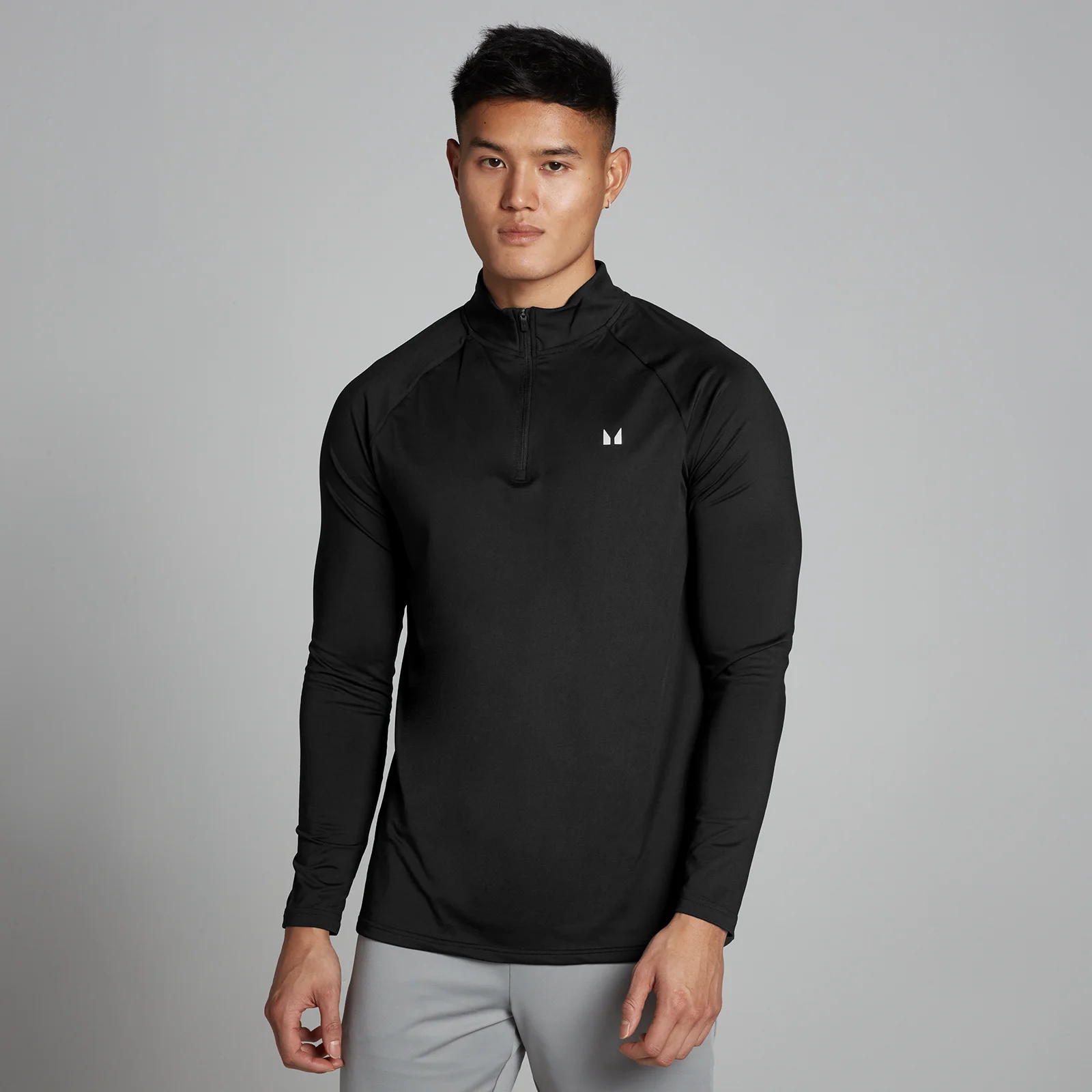 MP Pánský Training 1/4 Zip – Černý - XXS Obrázek 1