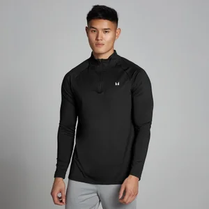 MP Pánský Training 1/4 Zip – Černý - Size XXS