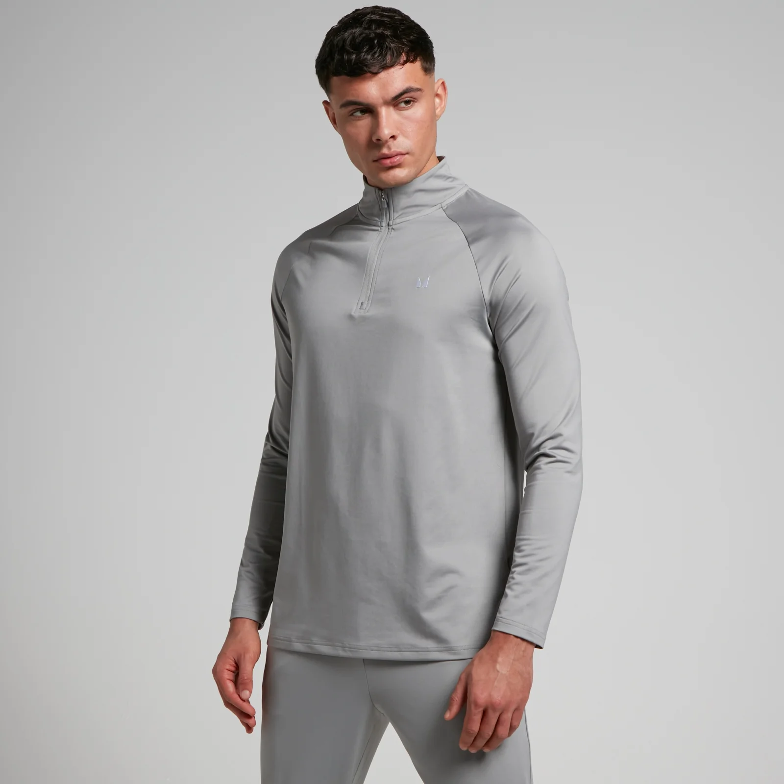 MP Pánský Training 1/4 Zip – Šedý - XXS Obrázek 1