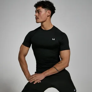 MP Pánské Training Baselayer Tričko s Krátkým Rukávem – Černé - Size XXS