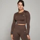 MP Dámský Shape Seamless Crop Top s Dlouhým Rukávem – Ořech