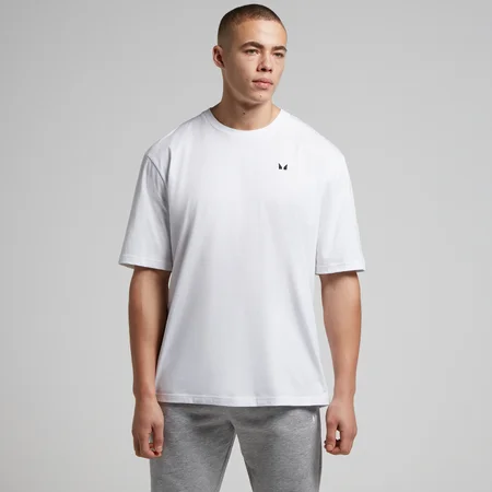 MP Pánské Rest Day Oversized Tričko – Bílé