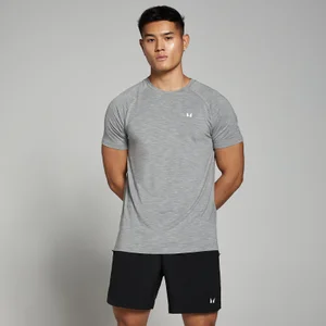 MP Pánské Performance Tričko s Krátkým Rukávem – Chromový Melír - Size XS