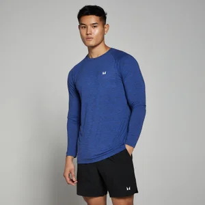 MP Pánský Performance Top s Dlouhým Rukávem – Kobaltově Modrý Melír - Size XS