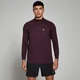 MP Pánský Performance 1/4 Zip – Vínový Melír
