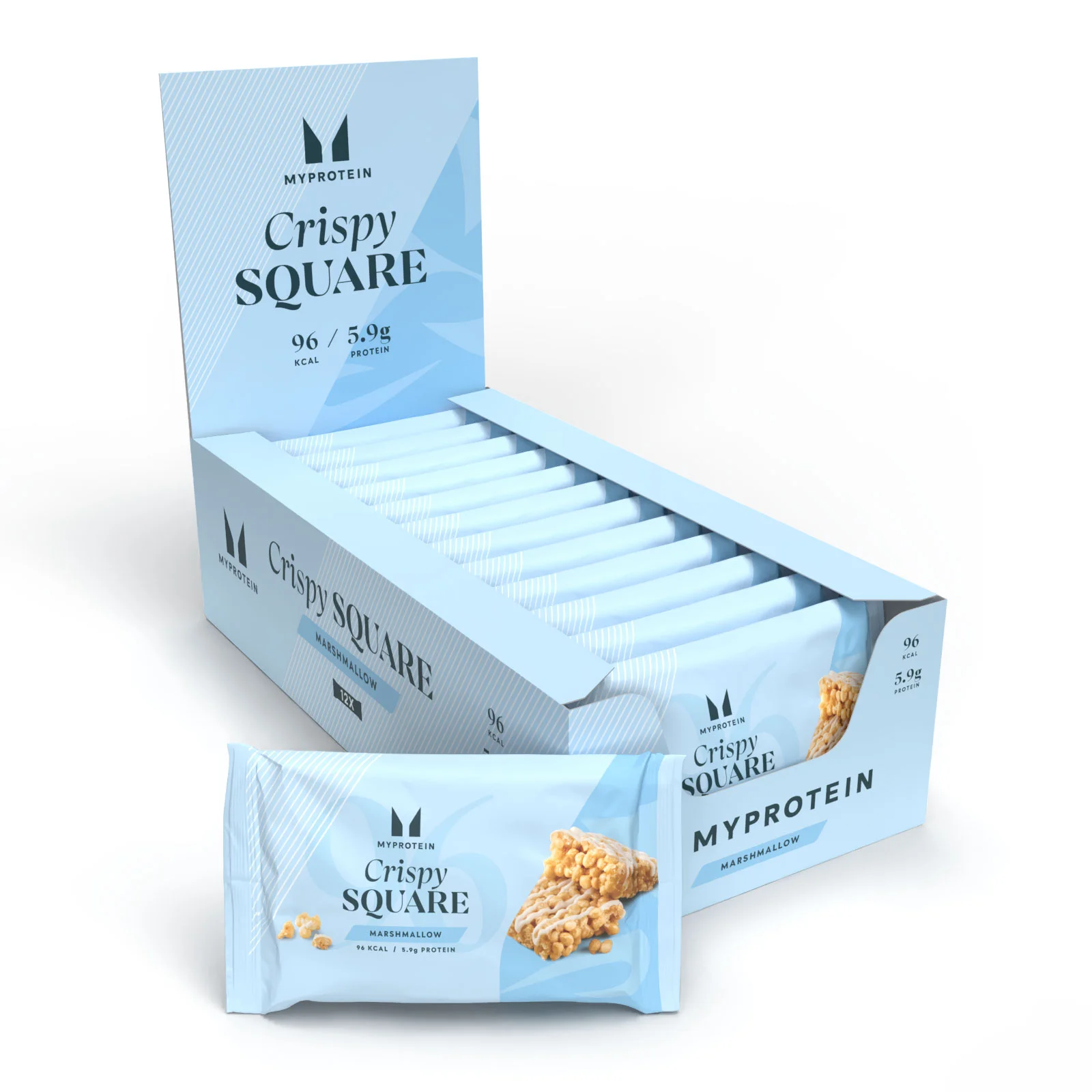 Tyčinka Crispy Square - 12 x 30g - Marshmallow Obrázek 1