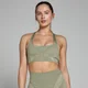 MP Dámská Tempo Ultra Geometric Seamless Sportovní Podprsenka – Šedohnědá