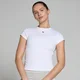 MP Dámské Basics Body Fit Tričko s Krátkým Rukávem – Bílé