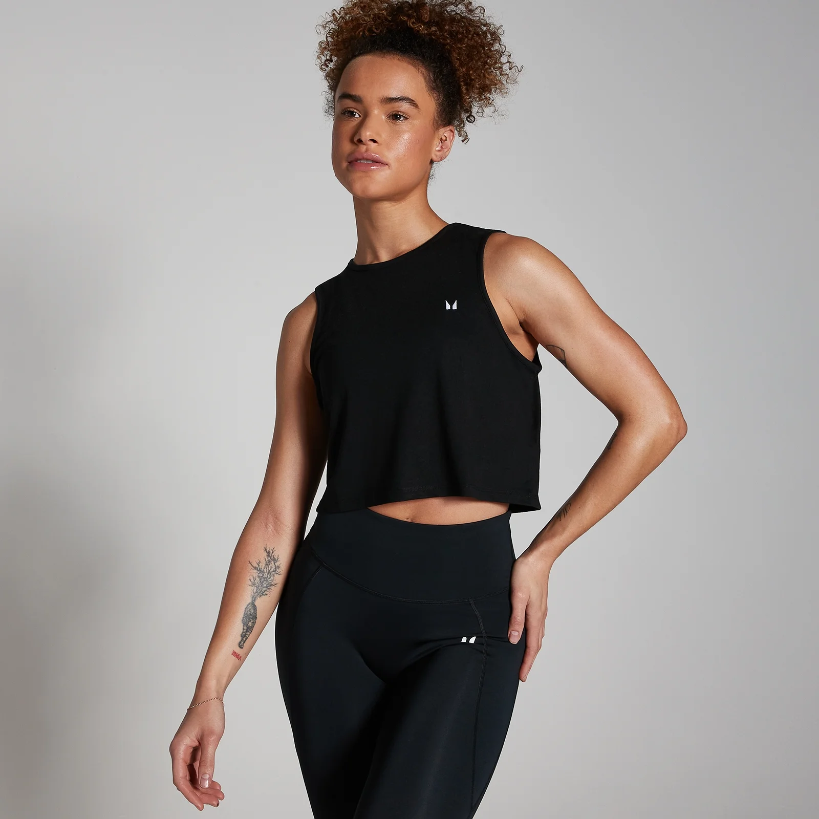 MP Dámské Training Cropped Tričko bez Rukávů – Černé - XL Obrázek 1