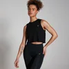 MP Dámské Training Cropped Tričko bez Rukávů – Černé