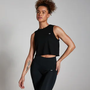 MP Dámské Training Cropped Tričko bez Rukávů – Černé - Size XL