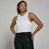 MP Dámské Training Cropped Tričko bez Rukávů – Bílé