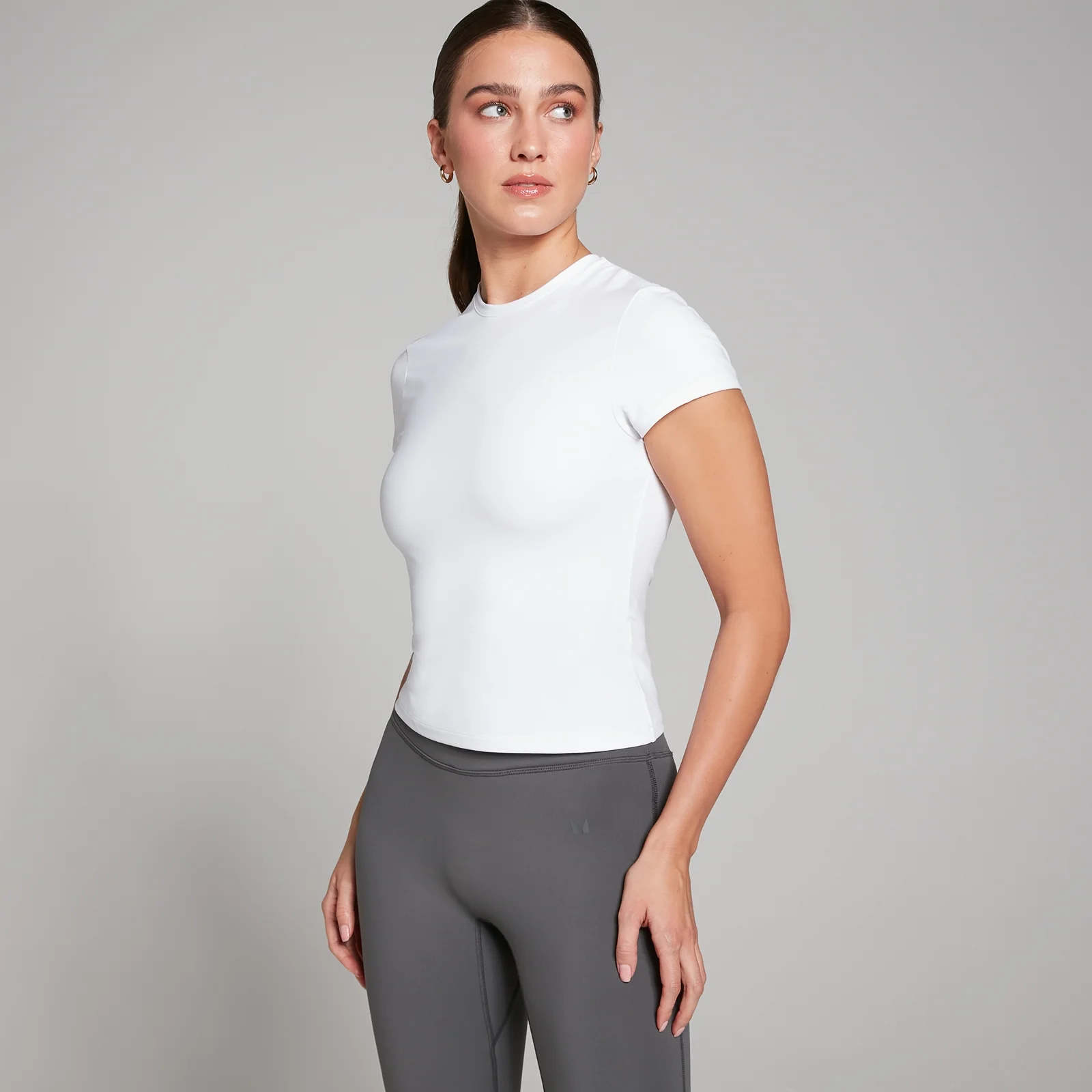 MP Dámské Tempo Body Fit Tričko s Krátkým Rukávem – Bílé - XXS Obrázek 1