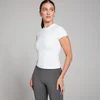 MP Dámské Tempo Body Fit Tričko s Krátkým Rukávem – Bílé