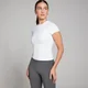 MP Dámské Tempo Body Fit Tričko s Krátkým Rukávem – Bílé