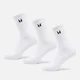 MP Unisex Crew Ponožky (3 páry v balení) – Bílé