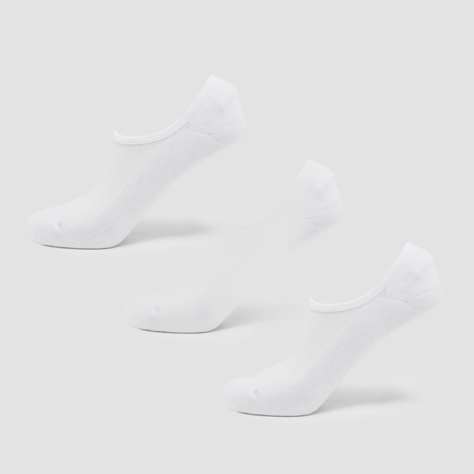 MP Unisex Invisible Socks (3 Pack) - White - UK 6-8 Obrázek 1