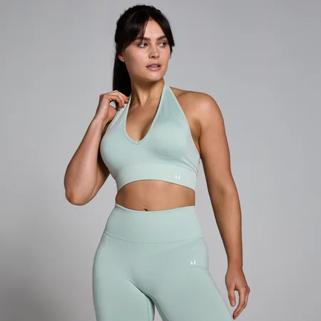 MP Dámská Tempo Seamless Halter Neck Podprsenka – Svěží Máta