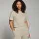 MP Dámské Basic Boxy Crop Tričko – Mlha