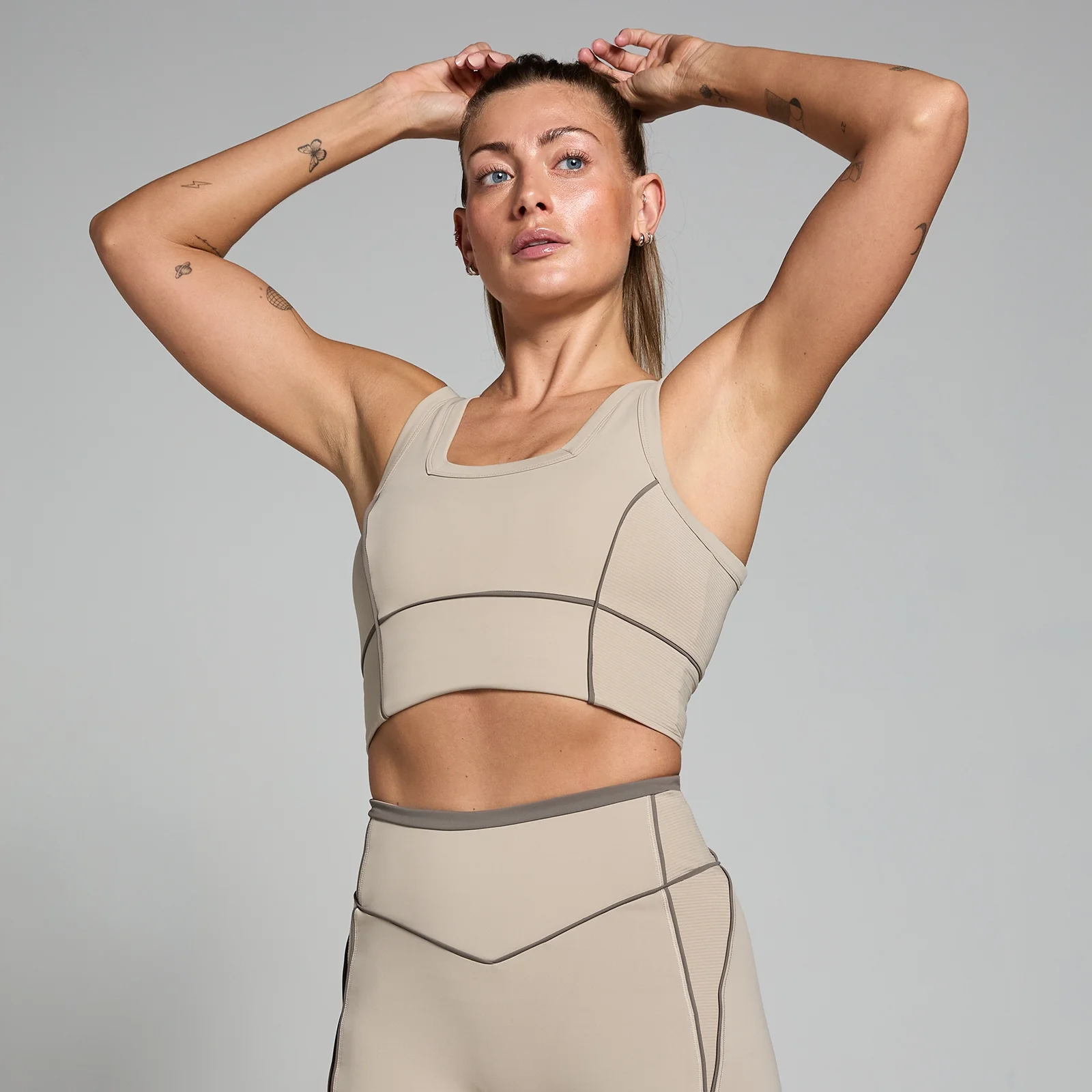 MP Dámská Tempo Contrast Texture Sportovní Podprsenka – Kašmír - M Obrázek 1