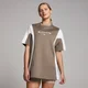 MP Dámské Tempo Contrast Retro Oversized Tričko – Espreso