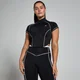 MP Dámský Tempo Contrast Piping 1/4 Zip Top –Černý