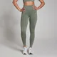 MP Dámské Tempo Rib Seamless Legíny – Mechově Zelené