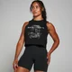 MP Dámské Origin Graphic Zkrácené Tričko bez Rukávů Seprané Černé