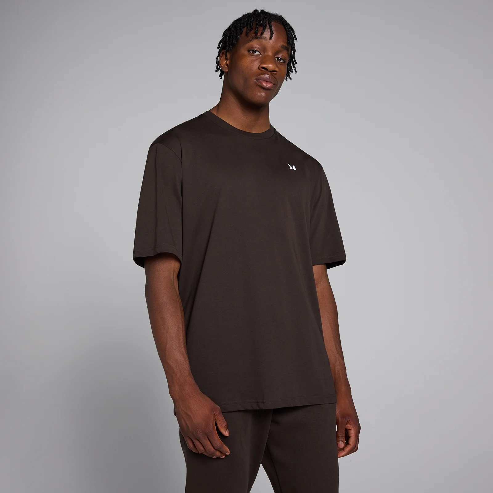 MP Pánské Rest Day Oversized Tričko – Kávové - L Obrázek 1